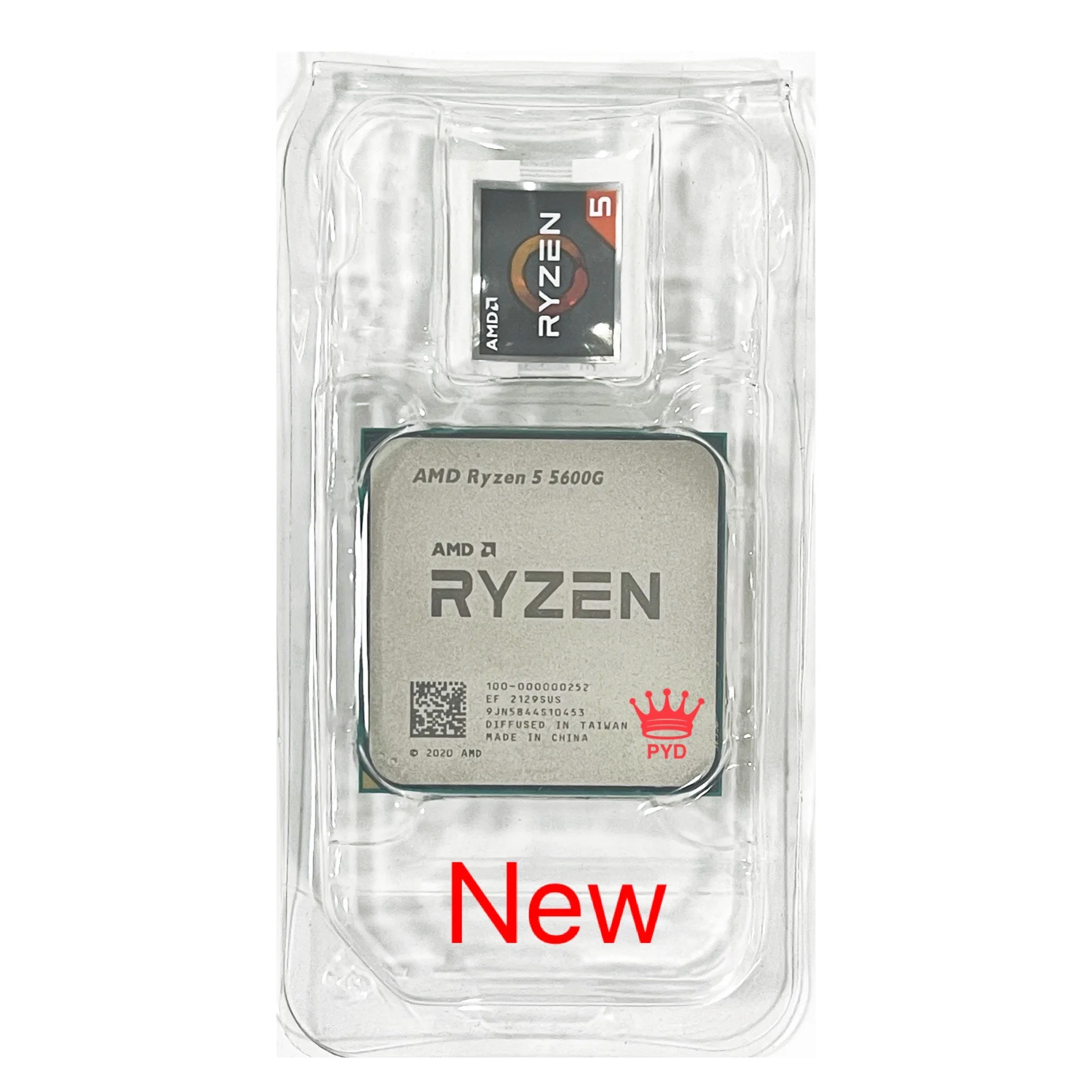 

Процессор AMD Ryzen 5 5600G R5 5600G 3,9 ГГц шестиядерный двенадцати потоков 65 Вт Процессор L3 = 16M 100-000000252 разъем AM4 новый без охладителя