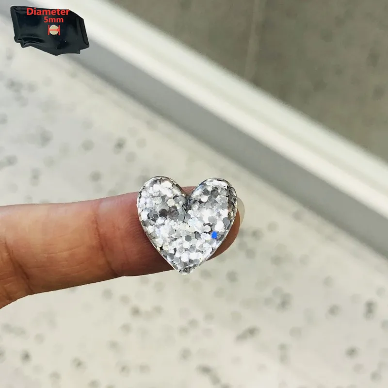 5PCS Resin Creative Cartoon Love Fridge Magnetic Sticker Various Colorful Heart Refrigerator Magnets Home Decoration Paste Toy | Дом и сад