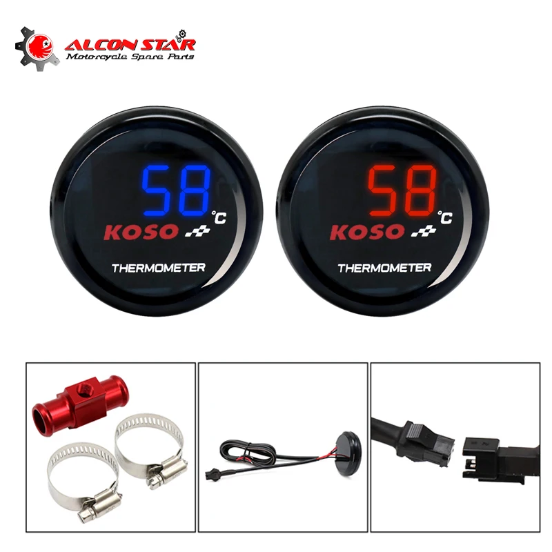 Датчик температуры мотоцикла Alconstar цифровой светодиодный измеритель воды с