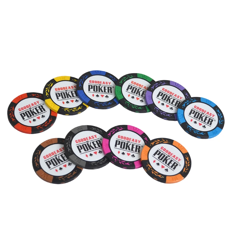 

100-500pcs Clay Poker Chips Set With Aluminum Suitcase Casino Wheat Poker 14 Color Texas Hold'em Cheap 14g
