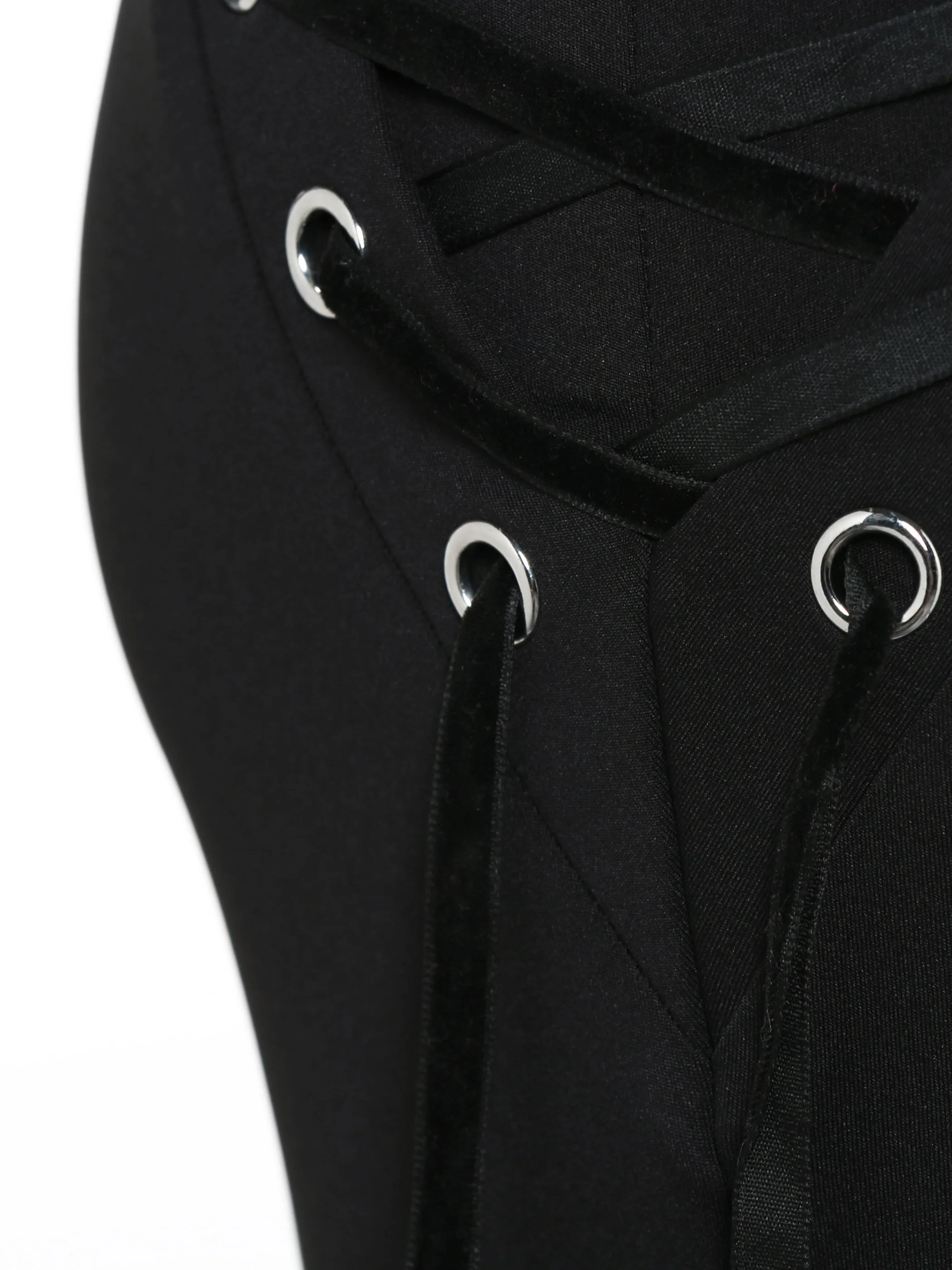 Rosetic Women Jumpsuits Black Gothic Lace Up Jumpsuit Female Sexy Women Casual Spring Jumpsuit 2020 Zipper Jumpsuit