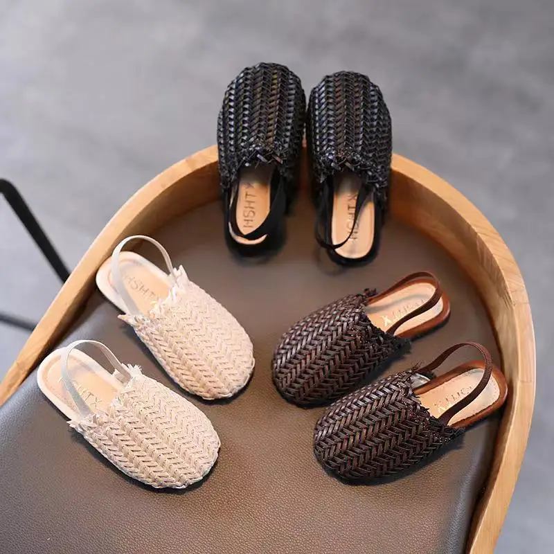 

Летние пляжные сандалии для девочек и детей, мягкие дышащие модные милые повседневные сандалии принцессы, 2021