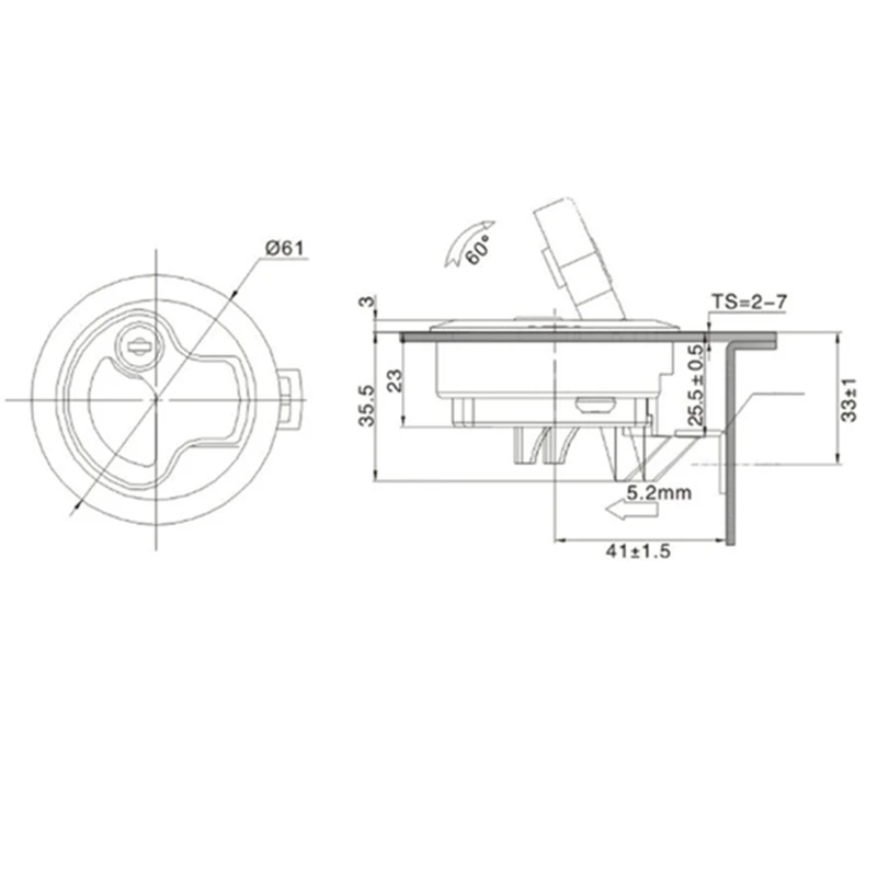 2 шт. круглые защелки для лодок домов на колесах | Автомобили и мотоциклы