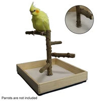 wood pet supplies climbing for parrots training playground bird perch stand interactive cage toys tabletop portable play funny