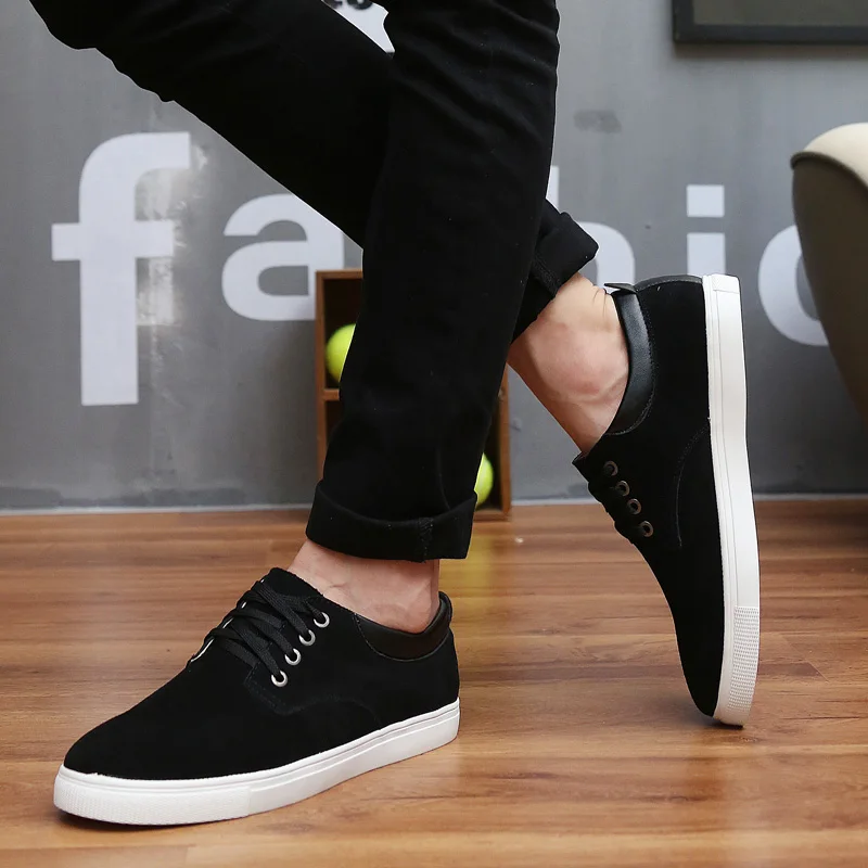 Мужская повседневная обувь Мокасины мужские лоферы кроссовки замшевые кожаные