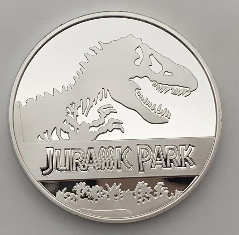 Новое поступление 2019 памятная монета динозавра парка юрского периода
