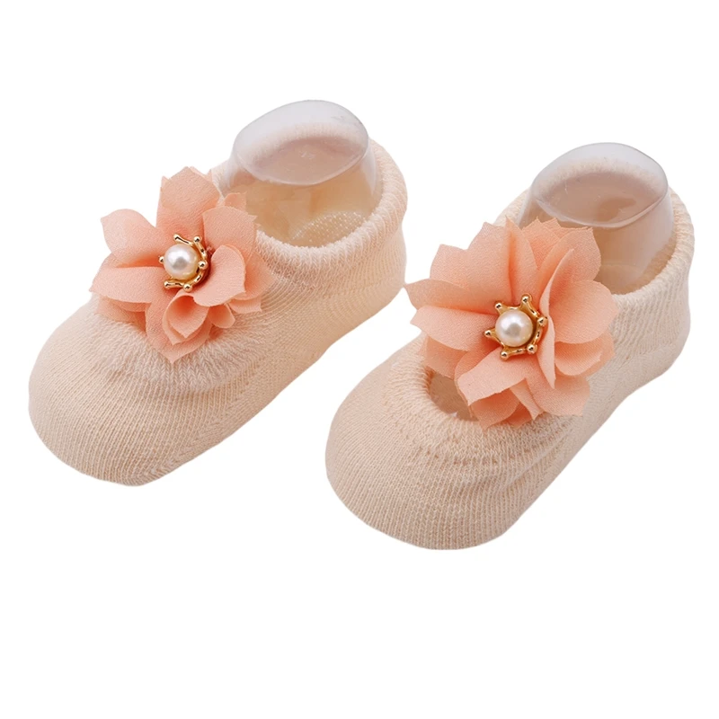 

Newborn Baby Socks Baby Girl Lace Flower Anti-Slip Floor Socks Kids Socks Spring Summer Girls Dress Collocation Decoration
