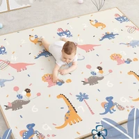 200180cm1cm foldable cartoon baby play mat xpe puzzle childrens mat high quality baby climbing pad kids rug baby games mats