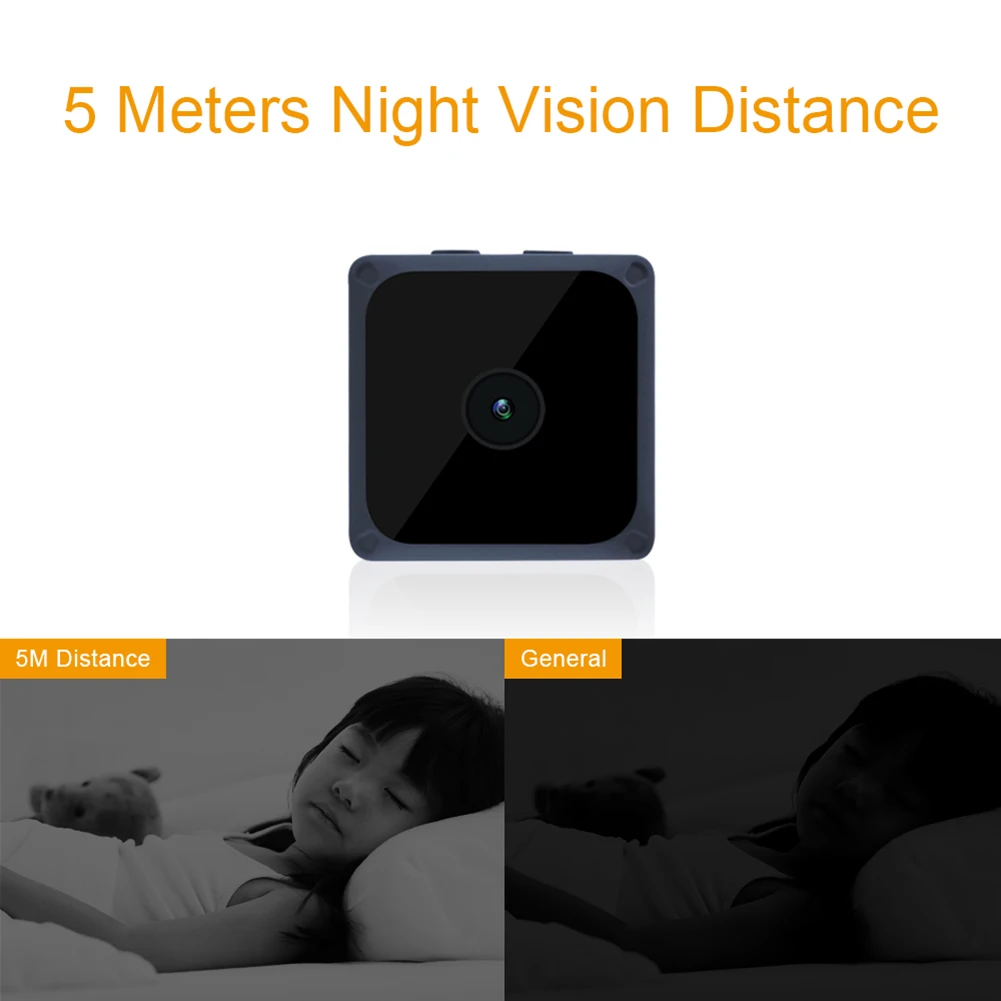 

1080P HD Mini WiFi Camera Monitor Night Vision Loop Recording Motion Detection Alarm DVR Home Indoor Wireless Video Camcorder