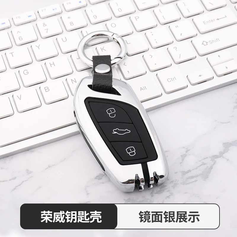 

Zinc alloy Key Cover In Key Case For Car For MG ZS EV EZS HS EHS 2020 2019 Key Cover Car Key Protection Case Key Holder Set Fob