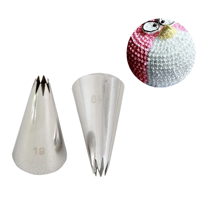 Насадка из нержавеющей стали #19 насадка для торта Кондитерская помадка|Формы