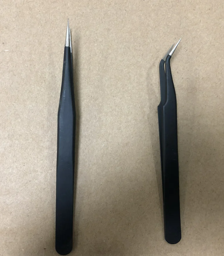 

500pcs Eyelashes Tweezers For Lashes Extension Nipper Stainless Steel beauty