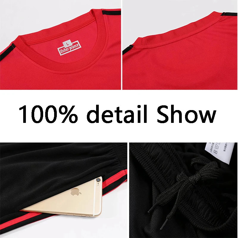 

Football shirt Football uniform Costumes Men Clothes Soccer Summer football clubs uniform Tracksuit Jersey Tracksuit Runing set