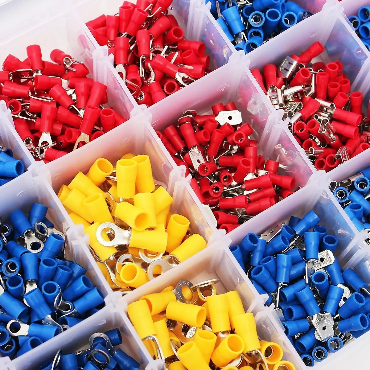 1200 шт./компл. Ассорти Электрический провод обжимных разъёмов коннекторов для