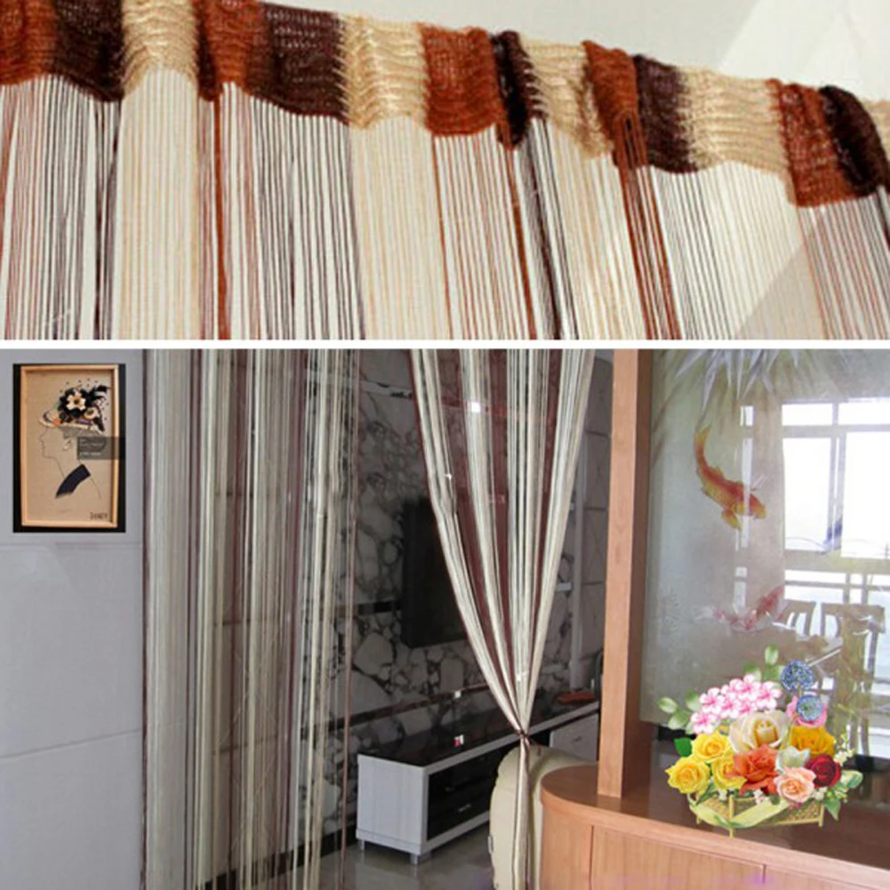New Mixed Colors Line String Window Curtain Tassel Door Room Divider Scarf Valance | Дом и сад