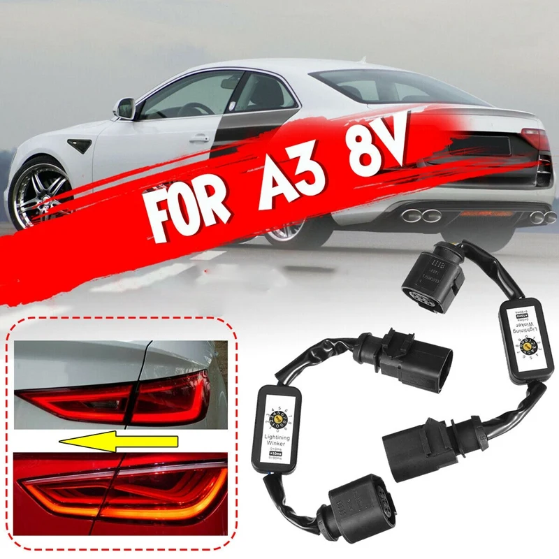 

Car Dynamic Turn Add-on Module Wire Harness Signal Indicator LED Taillight Light for A3 V8 2013-2018