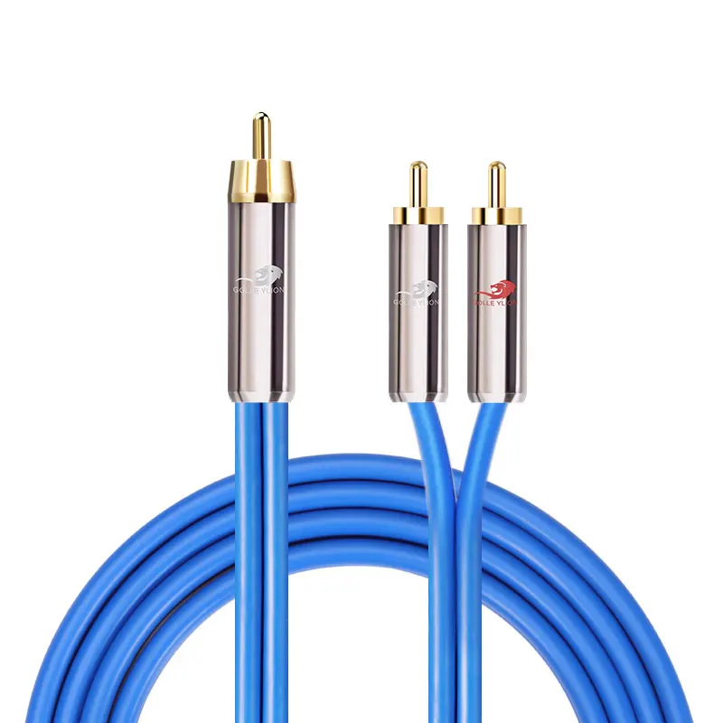 Аудиокабель Hifi с RCA на Dual для сабвуфера звуковой бокс миксерная консоль