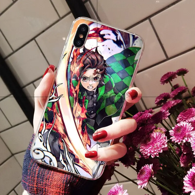 Ruicaica demon slayer аниме ТПУ мягкий силиконовый прозрачный чехол для телефона Apple iPhone 8 7 6 6S Plus X XS MAX 5 5S SE XR чехол