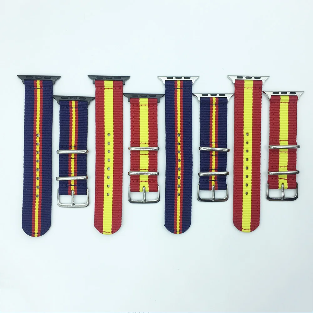 Nylon Watch Band 38mm 40mm 41mm 42mm 44mm 45mm for Apple Watch Series 7 6 SE 5 4 3 Bracelet Watch Strap for iwatch Bands Spain