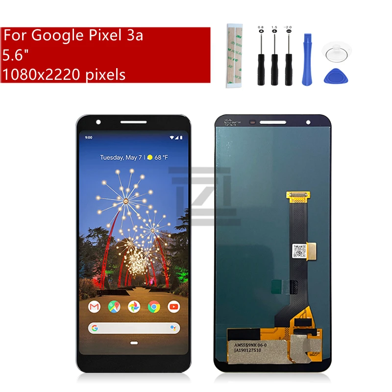 For Google Pixel 3A Lcd Display Touch Screen Digitizer Assembly For Pixel 3a Display Replacement Repair Parts 5.6