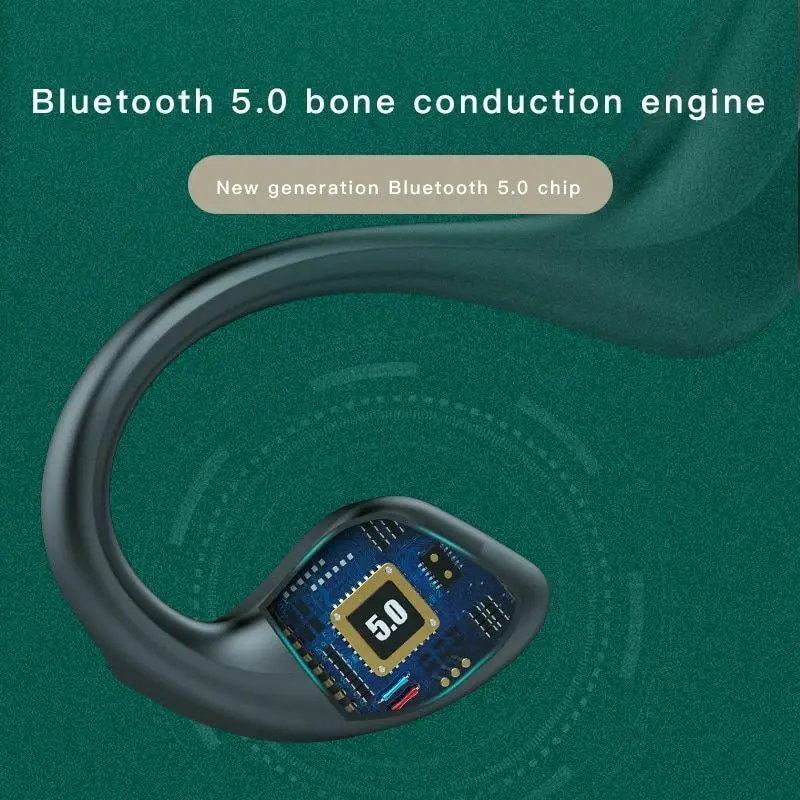 FOR Bone Conduction Bluetooth Headset 5.0 Wireless Ear-mounted Non-ear Sports Running Bone Sensing Bluetooth Headset enlarge