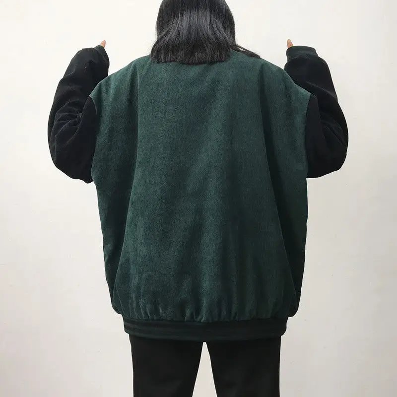 Бейсбольная куртка с вышивкой для студентов модное осенне-зимнее пальто