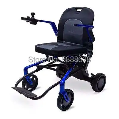 

Free shipping beautiful Aluminum alloy folding lightweight electric wheelchair for disable,elderly people