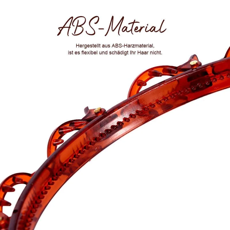 Зубчатый дизайн двухслойная повязка на голову многослойный полый ремень зажим