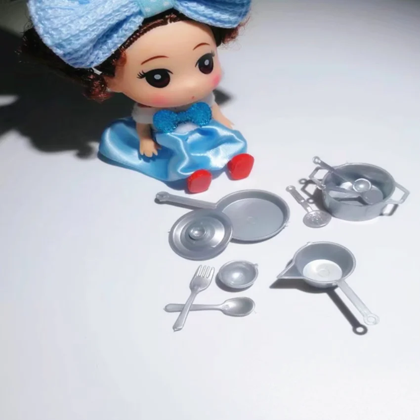 33 шт. кукла аксессуары для кухни Акриловые Мини миниатюрные столовые приборы