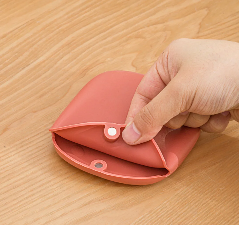 Многофункциональная силиконовая мини-сумка для денег монет карт визиток