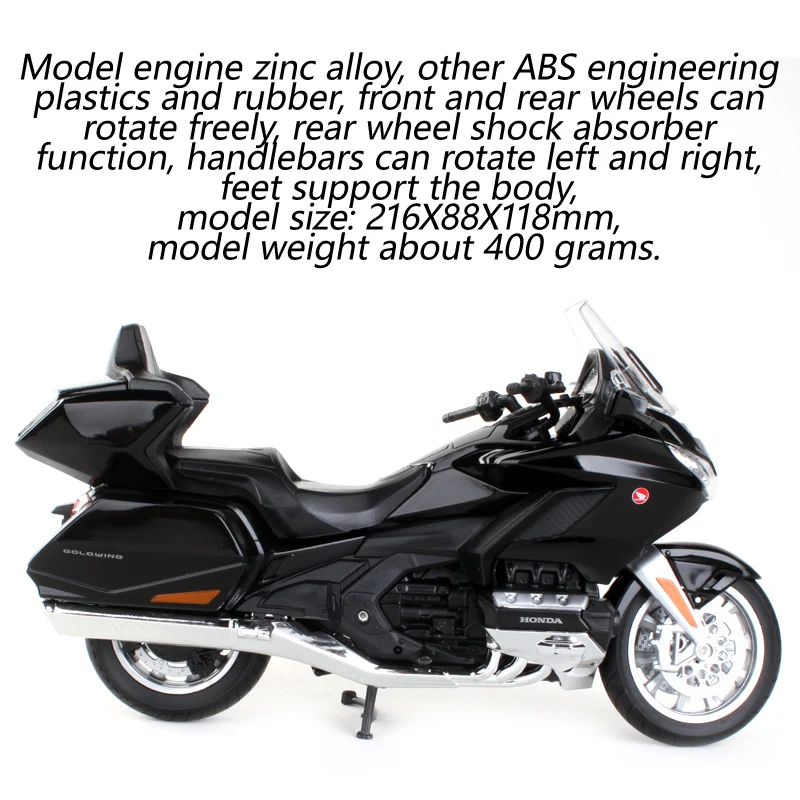 WELLY 1:12 2020 HONDA GOLDWING версия для путешествий модель мотоцикла литые игрушки Новая