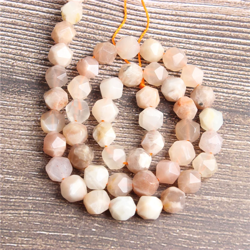 

Lanli 6/8/10/12mm naturally carves small flat sun stone loose beads for jewelry DIY stone bracelets and necklaces