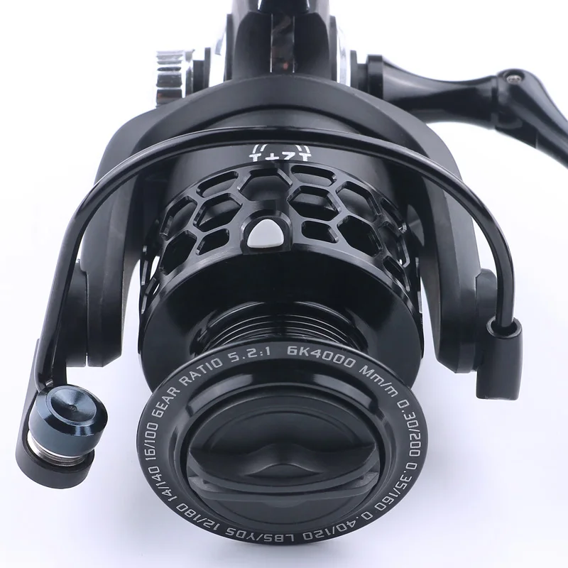 

Fishing Reel GK1000-7000 5.2:1 Metal Spool Body Rocker 8KG Max Drag Spinning Reel Saltwater Fishing Accessories