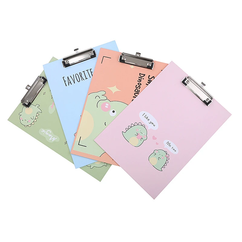 

Creative Paper A4 Folder Dinosaur Cartoon Multifunctional Office Stationery Writing Pad Folder Information Test Paper Splint
