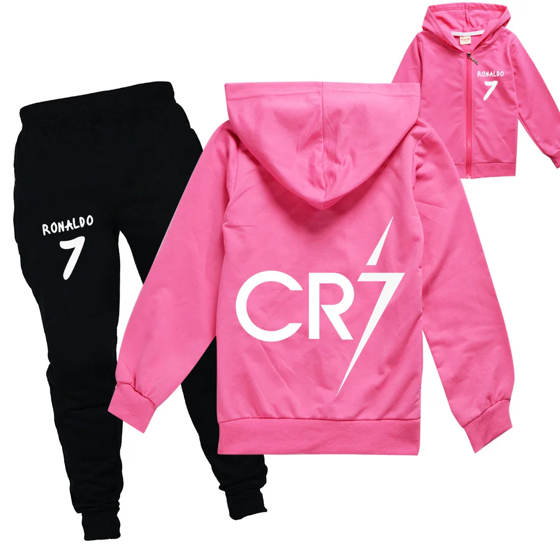 Спортивный костюм в стиле Харадзюку для мальчиков и девочек кофта с капюшоном