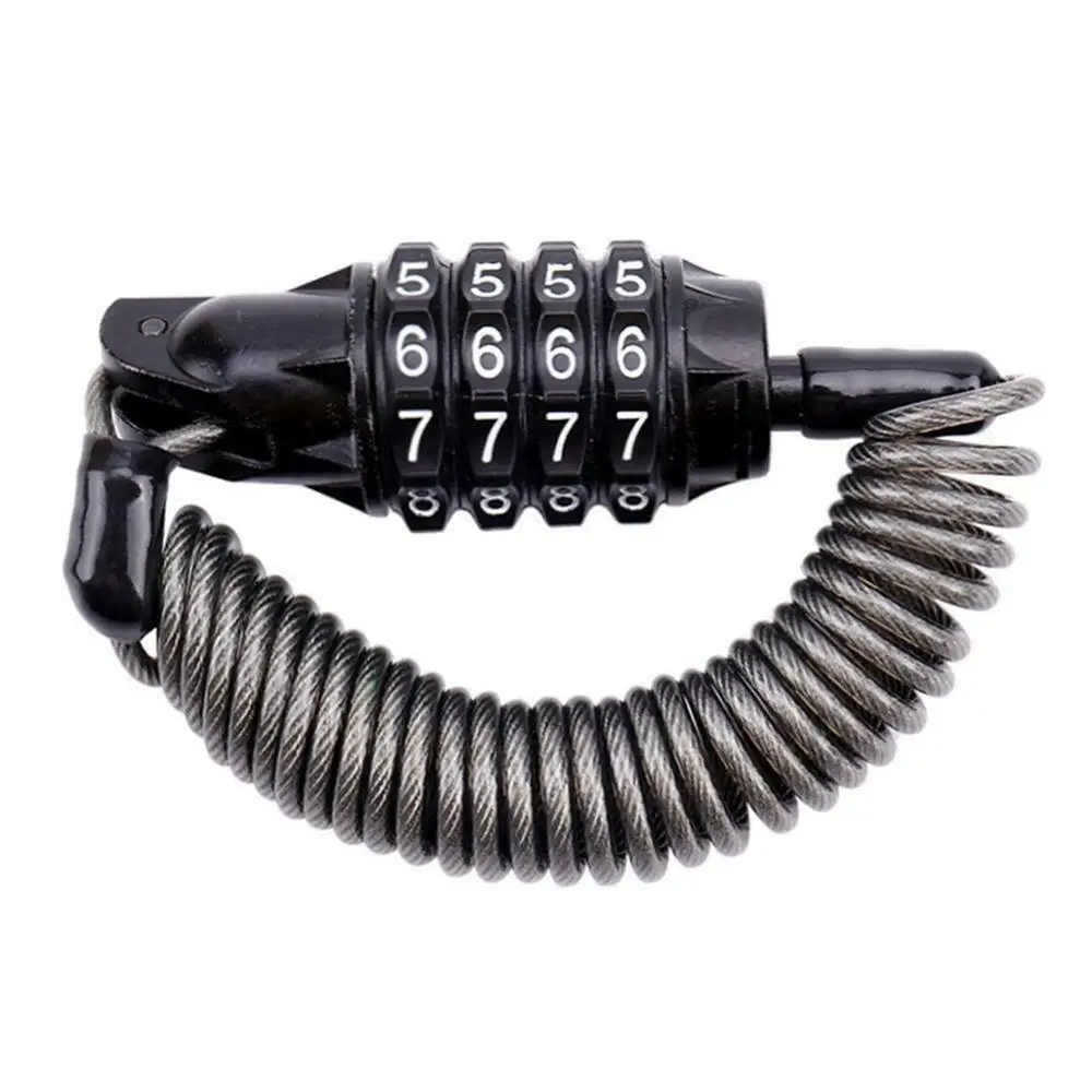 

Mini Portable Spring Anti-theft Bicycle Code Lock 3 Disc Bike Lock Combinat Spring Lock Password Cable Security Digits Wire Z1N9