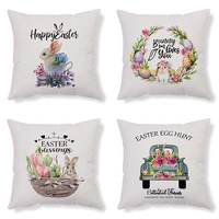 floral pillowcases new arrival cute animal cushion cover cartoon rabbit pillow covers decor home easter decorative
