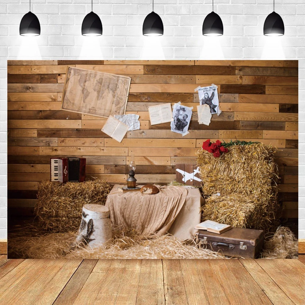 

Yeele Photocall Autumn Photography Background Wood Farm Haystack Baby Birthday Portrait Backdrop Prop Photo Studio Photophone
