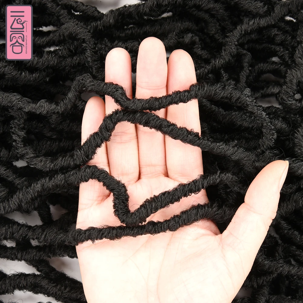 YunRong Nu Locs Crochet Hair 36 24 18 Inch 21 Strands Faux Locs Extension Soft Goddess Braiding Dreadlocks Hair For Black Women images - 6