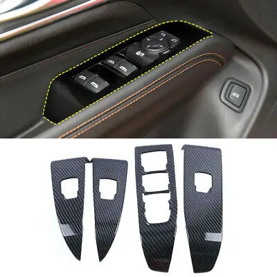 LHD Inner Door Armrest Window Lift Button Trim 4pcs For Cadillac CT4 2020