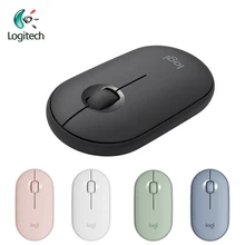 Logitech PEBBLE Wireless Mouse Silent Thin&Light Portable Modern Mouse with 1000DPI for Windows 10 8 7 MacOS Multi-Color Mice