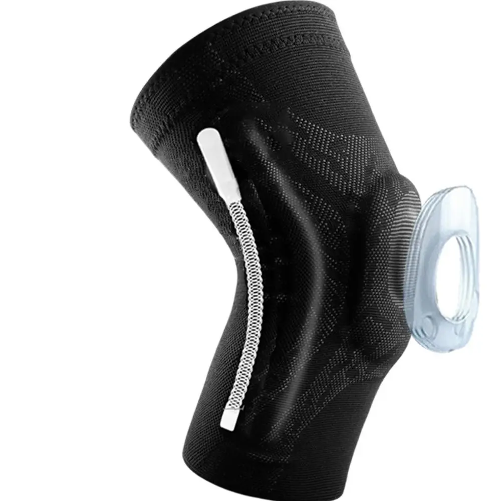 

1 Pcs Knee Patella Protector Brace Silicone Spring Knee Pad Basketball Running Compression Knee Support Sleeve