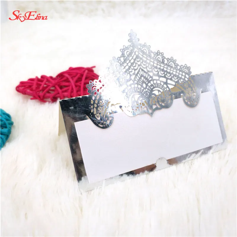 Декоративные кружевные Пригласительные открытки для свадьбы 10/50/100 шт. имя