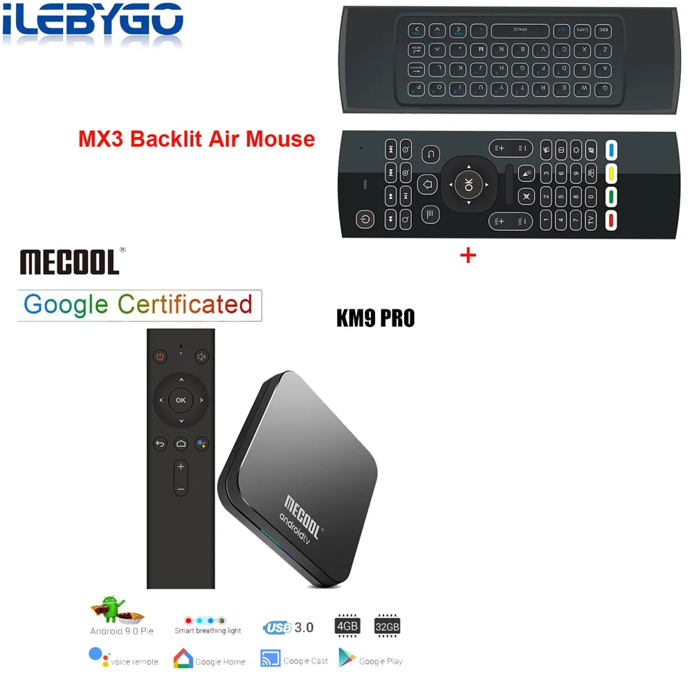 4GB 32GB MX3 KM9 PRO ТВ Android tv 9,0 tv Box DDR4 4 Гб ram 32 ГБ rom Amlogic S905X2 Smart tv Box 2,4G 5G WiFi BT4.0 4K HD телеприставка - Цвет: 4GB 32GB MX3