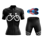 Профессиональный костюм для триатлона SPTGRVO 2020, женский комплект одежды для велоспорта из Джерси, Женская Черная форма, комплект велосипедных шорт с гелевыми вставками 9D