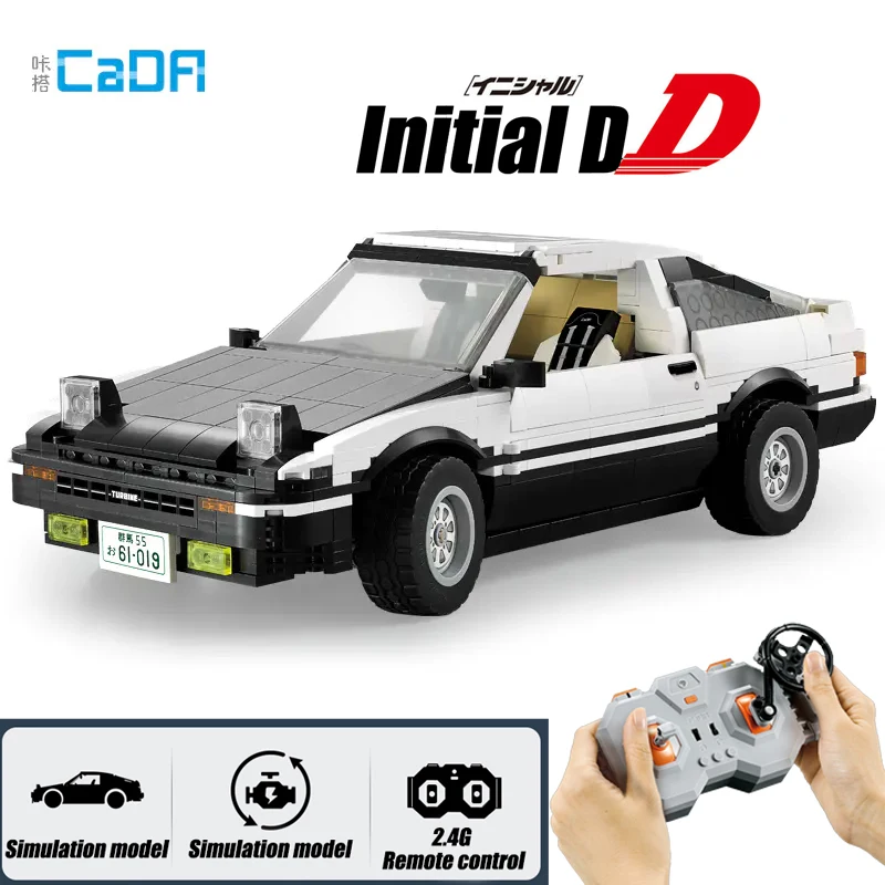 

Technical MOC Initial D Toyota K81 AE86 Super RC Car Model 2 Versions Motor Building Blocks Set DIY Toys For Children Boy Gift