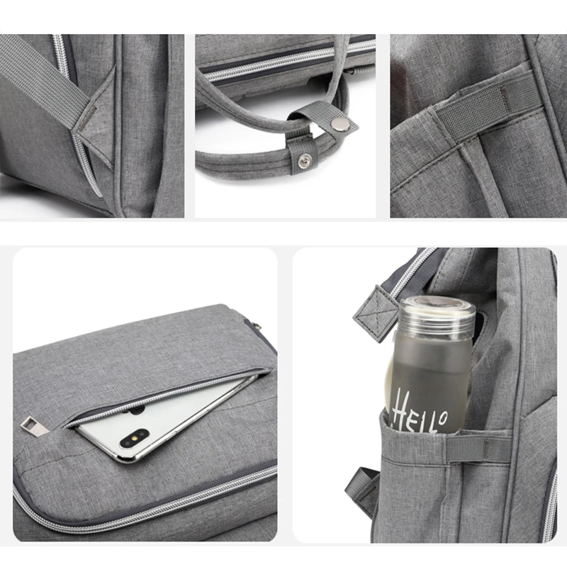 

Lequeen Large Capacity USB Mummy Maternity Nappy Pregnant Diaper Bag For Baby Care Stroller Organizer Diaper Backpack