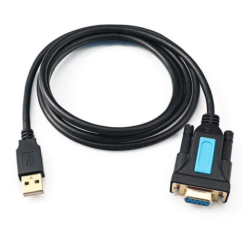 

USB to RS232 Adapter with PL2303 Chip USB2.0 Male to RS232 Female Cable for Mac OS for Linux/Windows XP/Vista/7/8/10, 2M