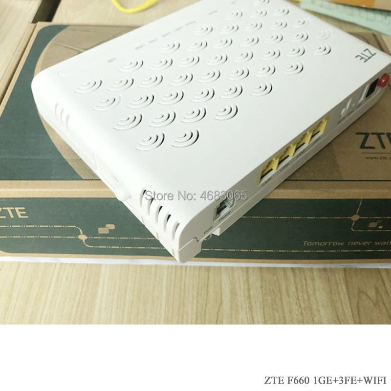 Оригинальный ZTE F660 6 0 zte zxhn gpon ont onu 1GE 3FE с Wi Fi волоконно оптический модем