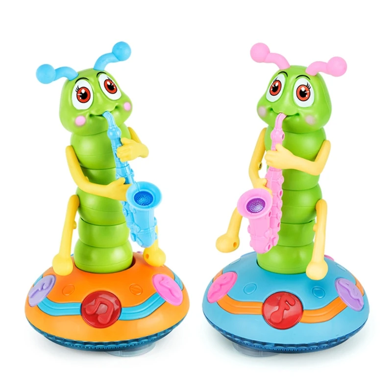 

Electric Cute Worm Dancing Music Lighting Walking Cartoon Animal Doll Children Toys Birthday Gift